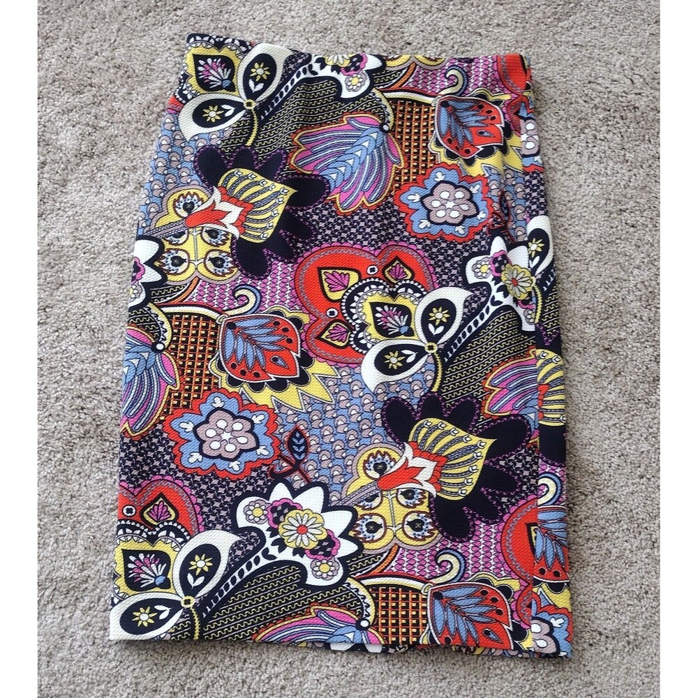 ECI New York Women Skirt Pencil Stretch Large Whimsical Boho Y2k Elastic Waist